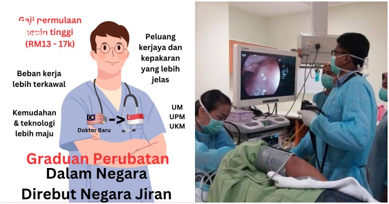 Malaysia kehilangan pakar perubatan, ramai doktor muda kerja di Singapura