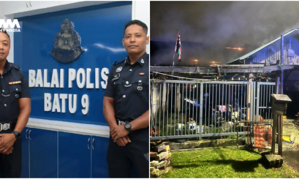 dua anggota polis gadai nyawa