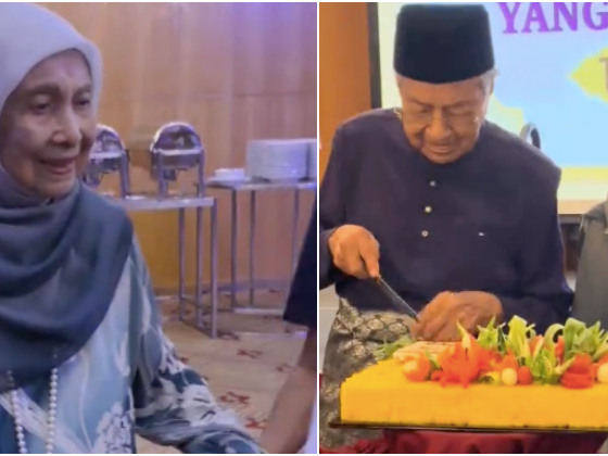 Tun Hasmah berhijab
