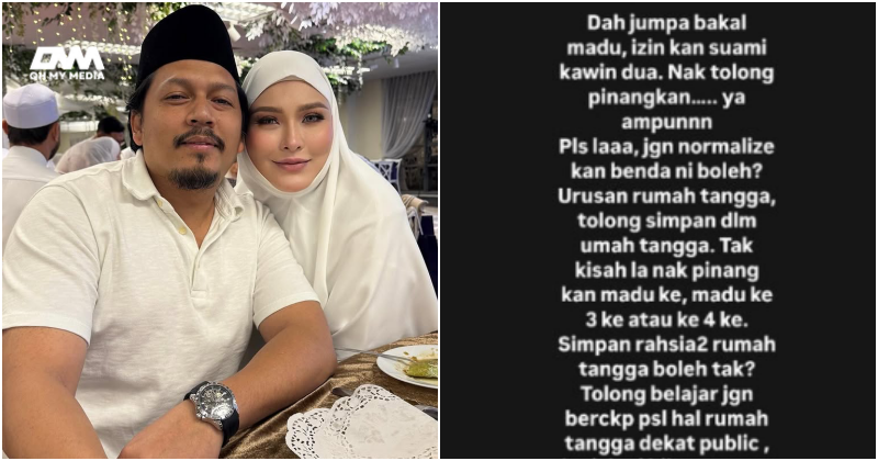 “Tidak kisahlah nak pinang madu..”- Mona Allen minta usah jaja hal rumah tangga