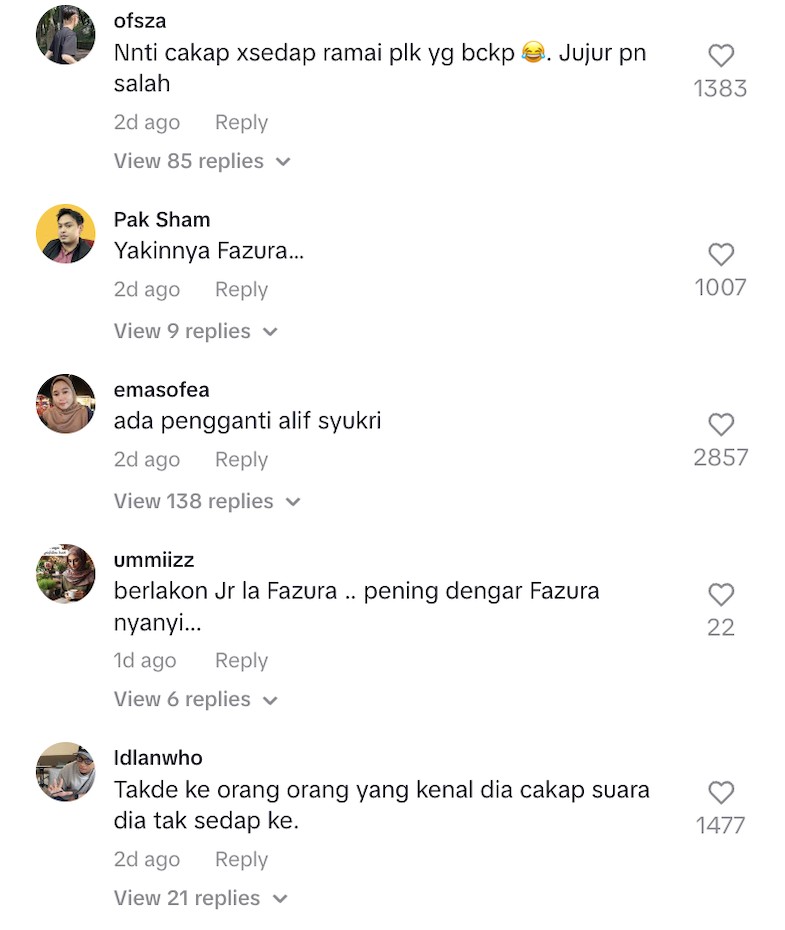 Fazura belanja lagu raya