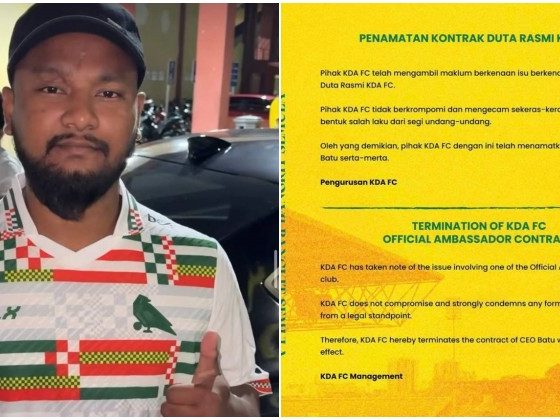 KDA FC tamatkan kontrak CEO Batu