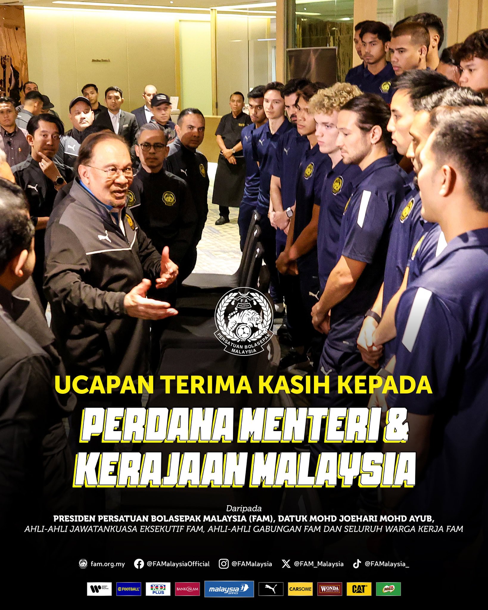 FAM berterima kasih, akui peranan Anwar & kerajaan antara punca Harimau Malaya ‘mengganas’ lawan Vietnam