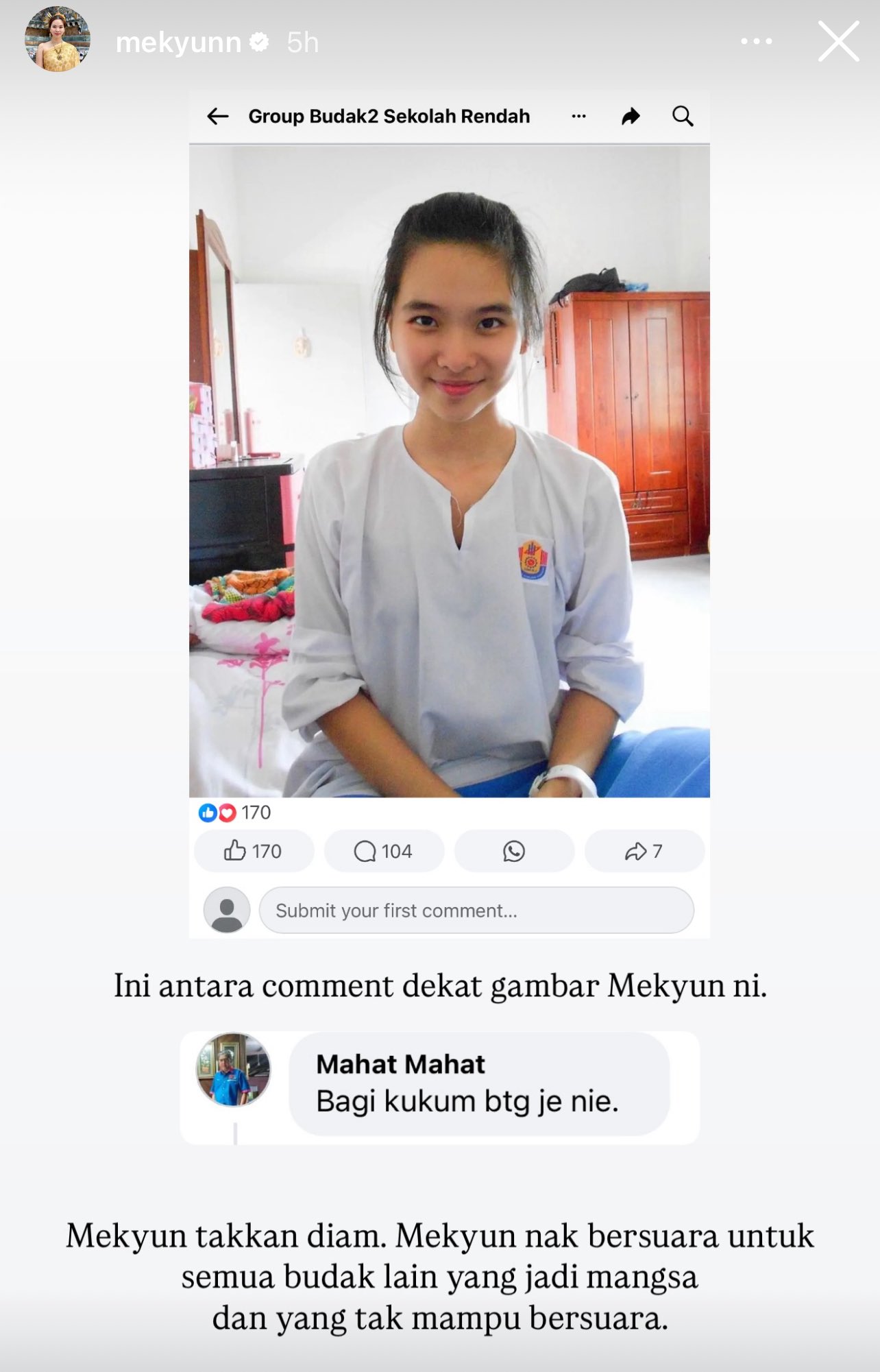 Mekyun terkejut