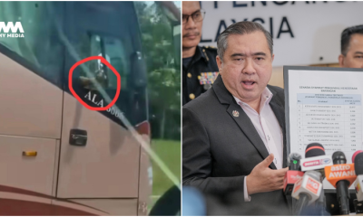 lori atau bas dipandu laju