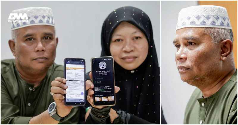 tunai haji bersama isteri musnah