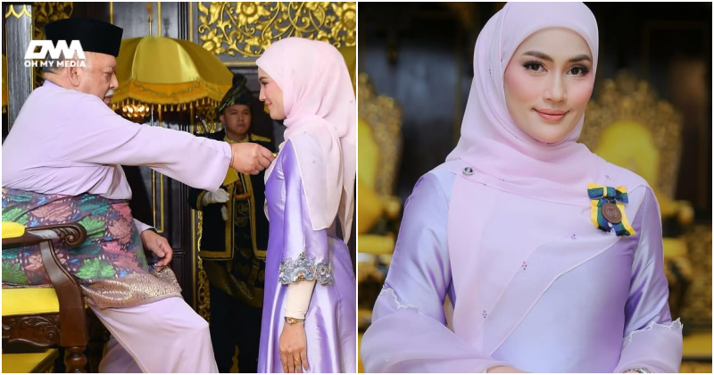 Tahniah! Fasha Sandha terima anugerah Pingat Jasa Baik, penyuntik semangat jadi lebih baik