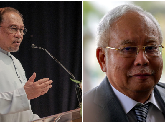 Two pictures of two men in suits and ties.