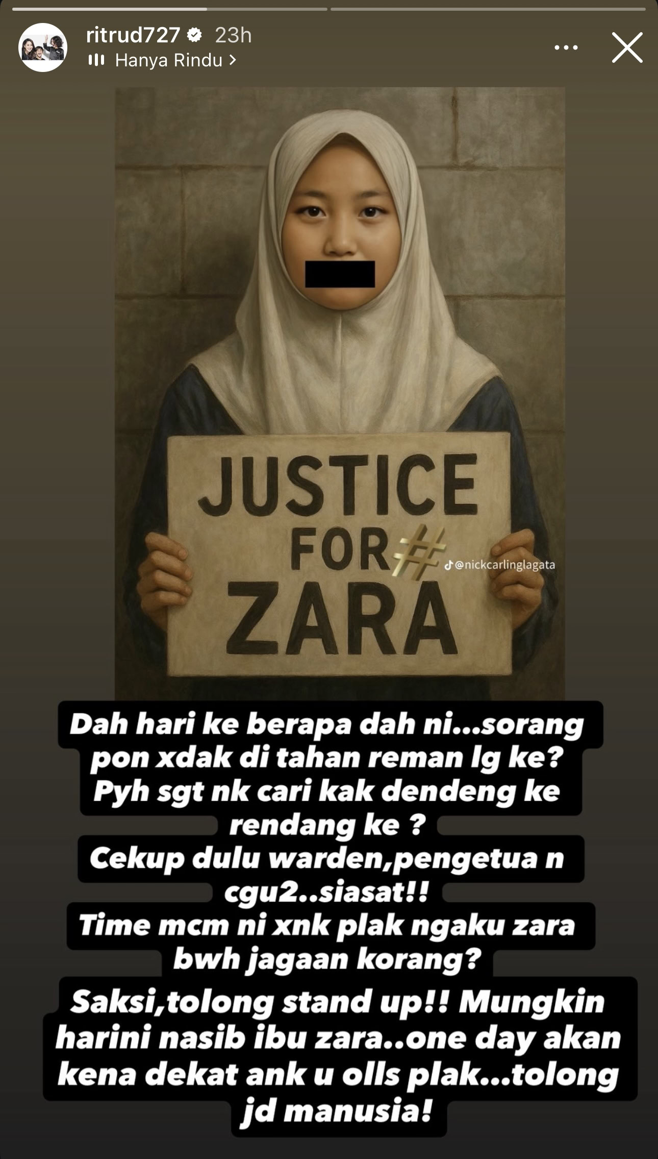 Rita Rudaini gesa saksi