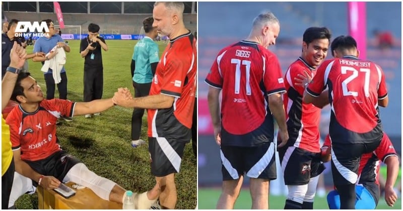 Alif Satar cedera ‘ditackle’, ligamen koyak! Momen bermakna diziarahi Ryan Giggs