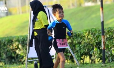 Anak Bella Atillah sertai triatlon
