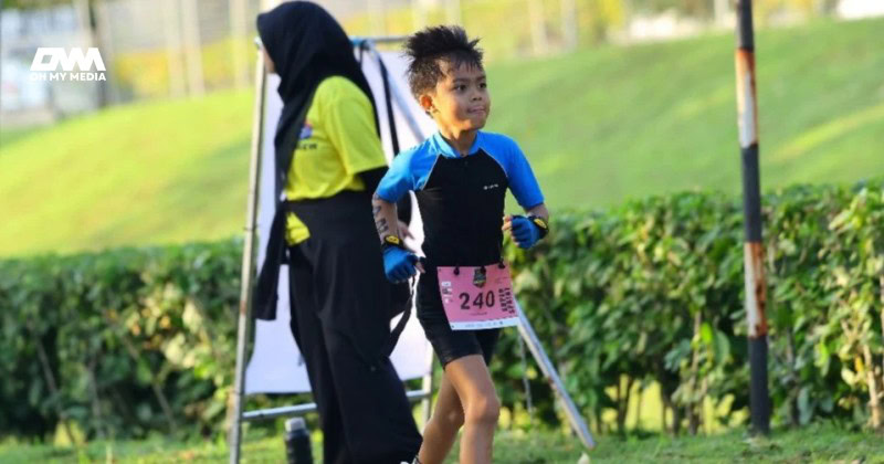 Anak Bella Atillah sertai triatlon