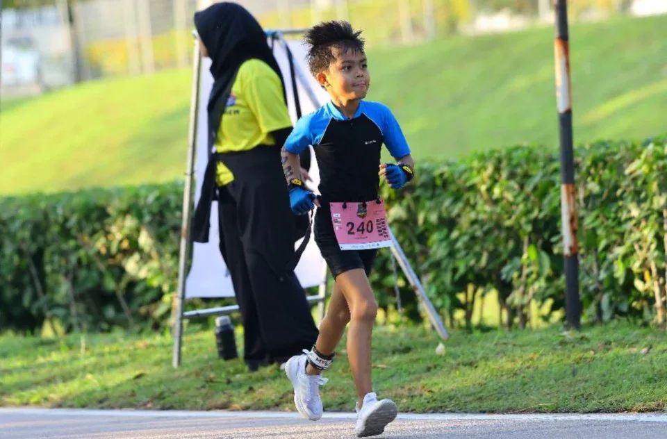 Anak Bella Atillah sertai triatlon