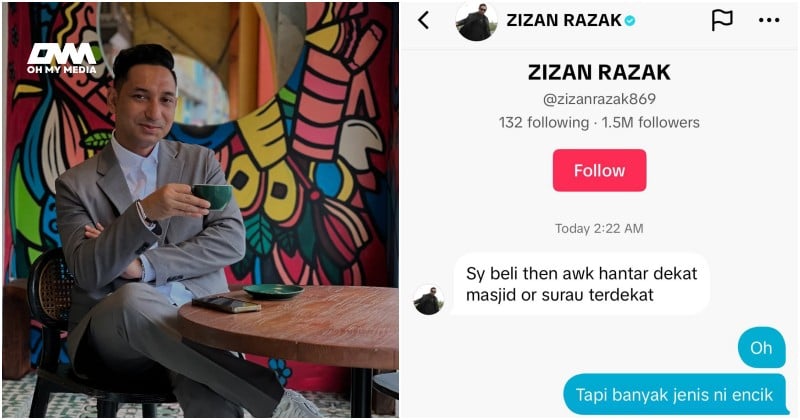 Zizan Razak sokong peniaga kecil raih perhatian – “Dia terharu lihat orang kerja..”