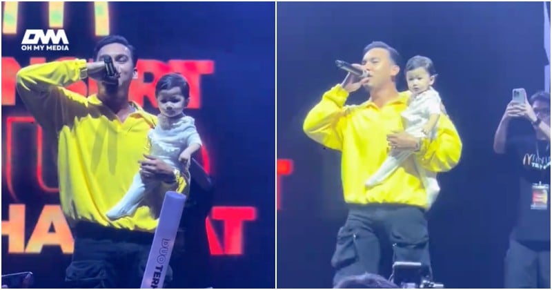 MK K-Clique dedah wajah anak, bawa ke pentas sebelum potong kek ulang tahun ke-29