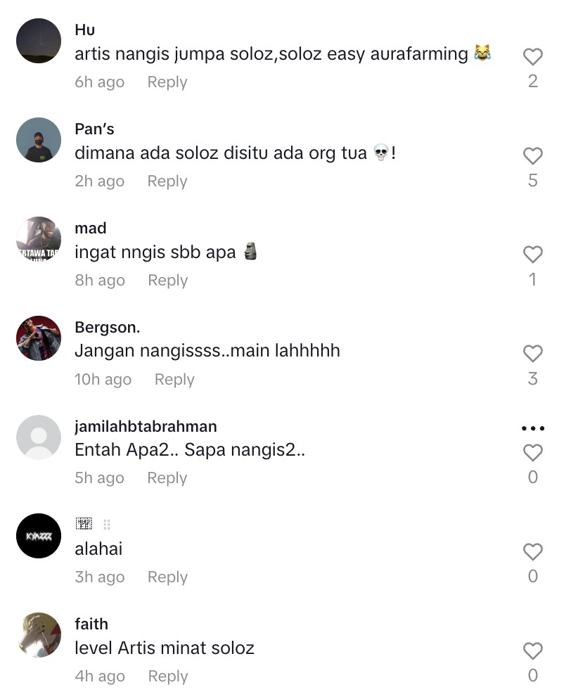 Qistina Raisah menangis lagi