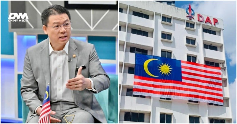 Nga Kor Ming kongsi gambar Jalur Gemilang gergasi di pejabat DAP -“Kita saudara-mara”