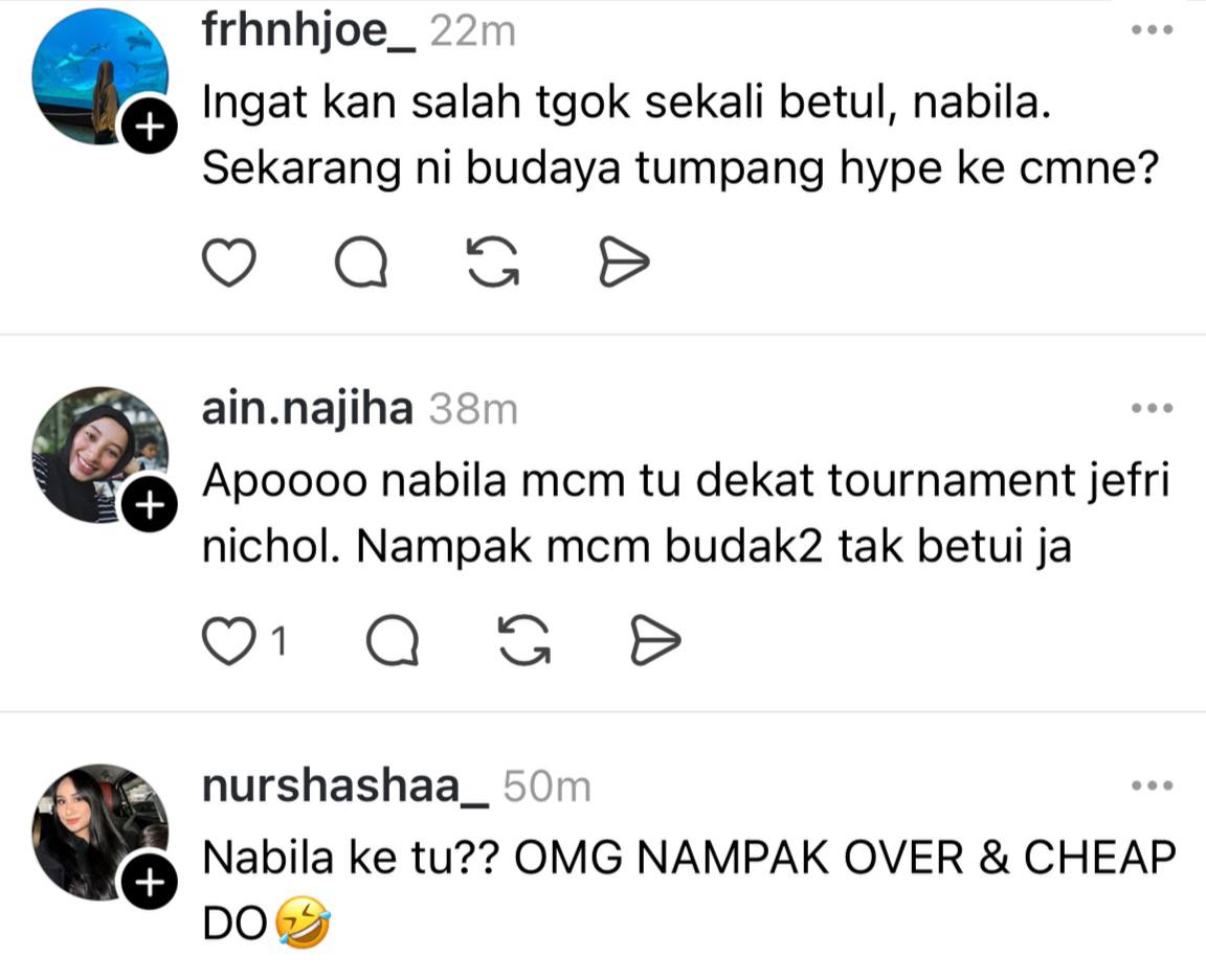 Nabila sindir El Rumi
