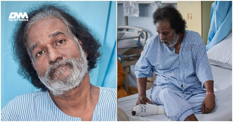 Akibat jangkitan kuman, kaki Sathiya mungkin dipotong