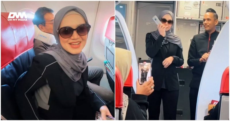 Siti Nurhaliza cipta memori, menyanyi dalam pesawat dengan peminat