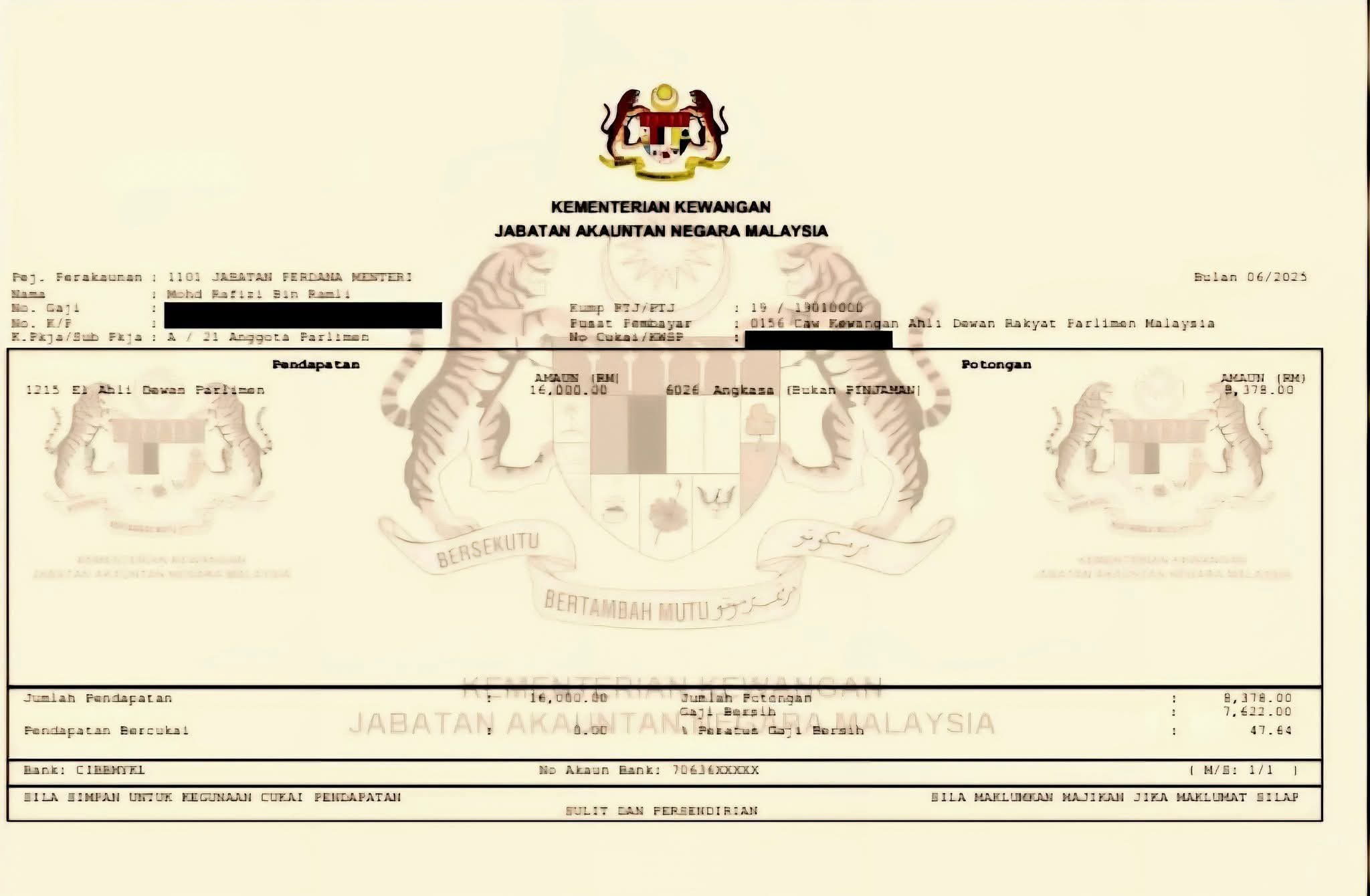 slip gaji