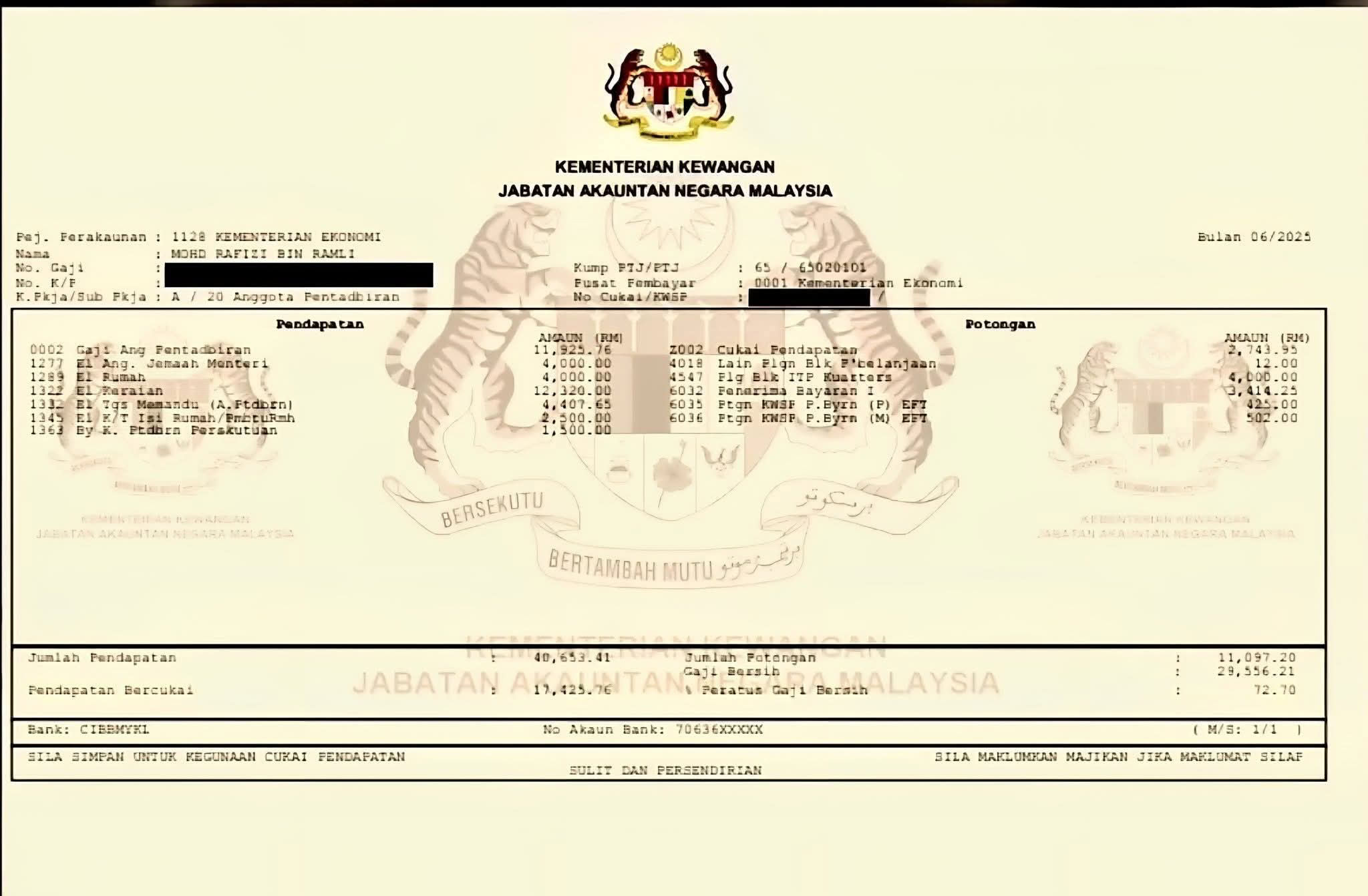 slip gaji