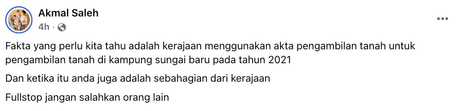 Akmal Saleh selar