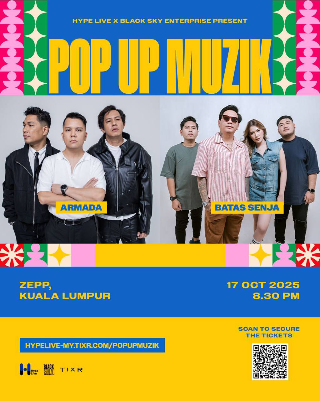 ARMADA BATAS SENJA Hiburkan peminat di KL POP UP MUZIK
