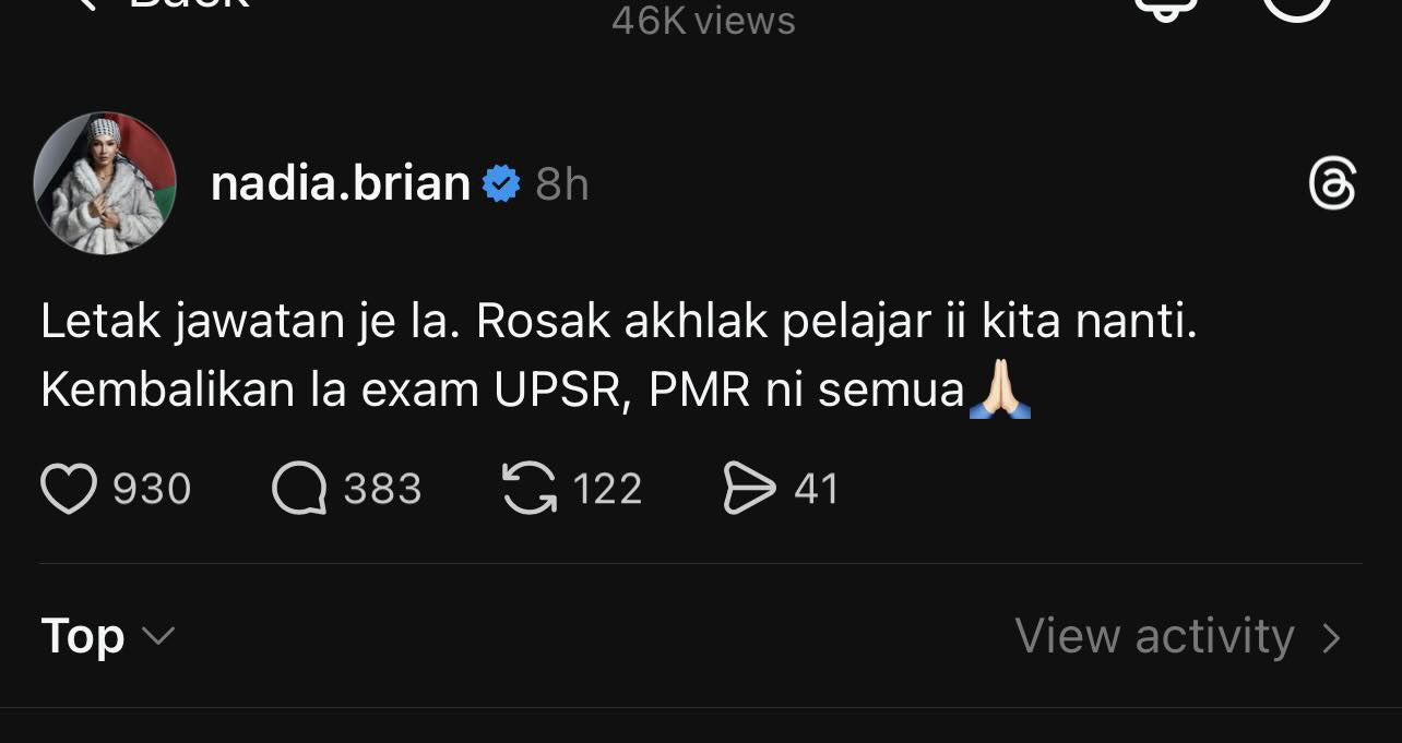 Nadia Brian teruk dikecam