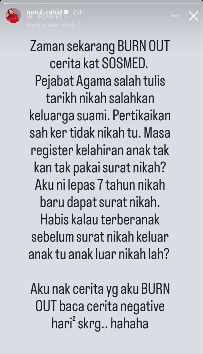 7 tahun kahwin baru dapat sijil nikah