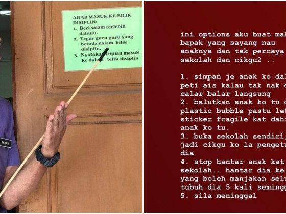 Tak percaya guru didik anak
