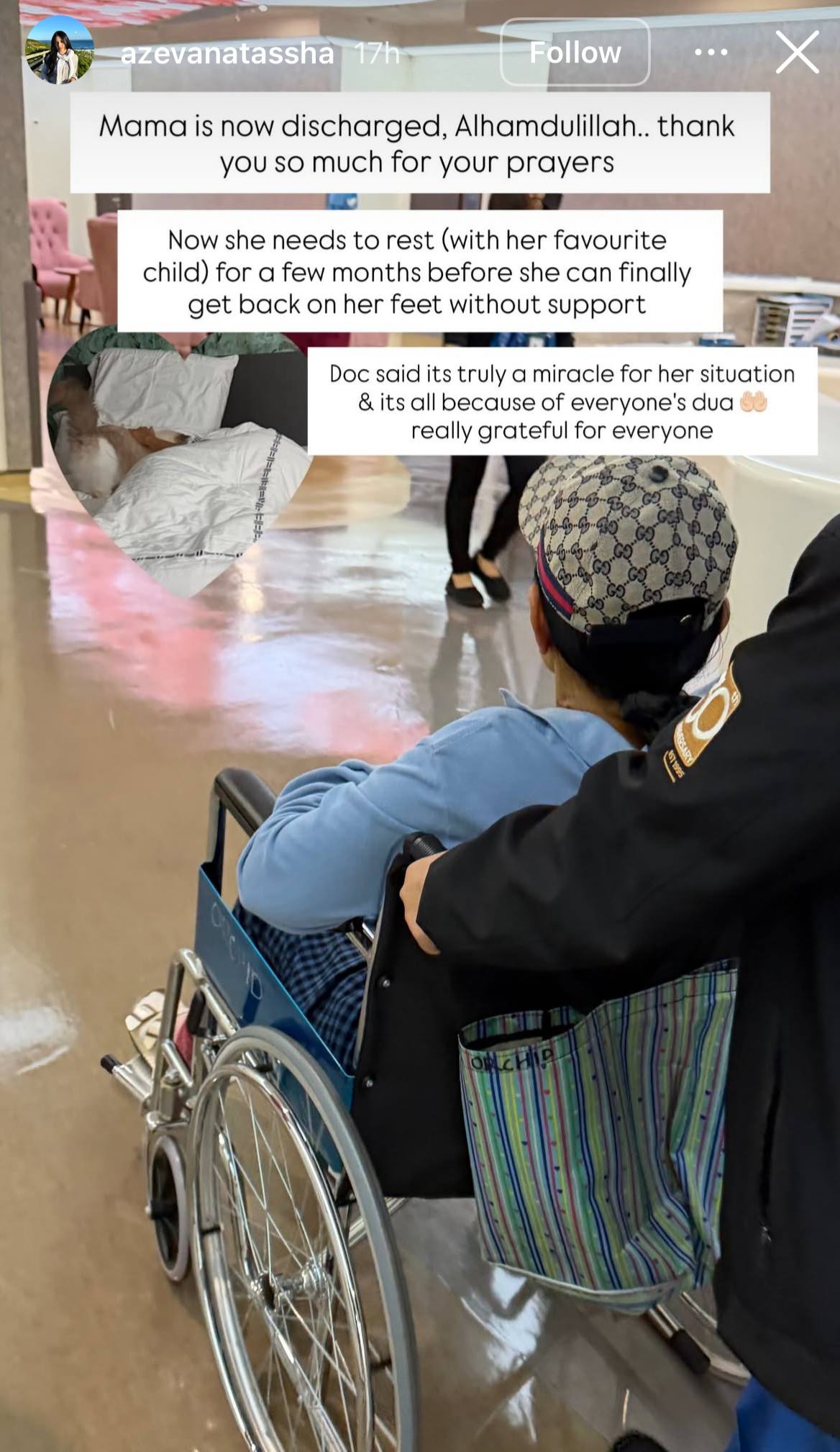 A Aida Dibenarkan keluar hospital