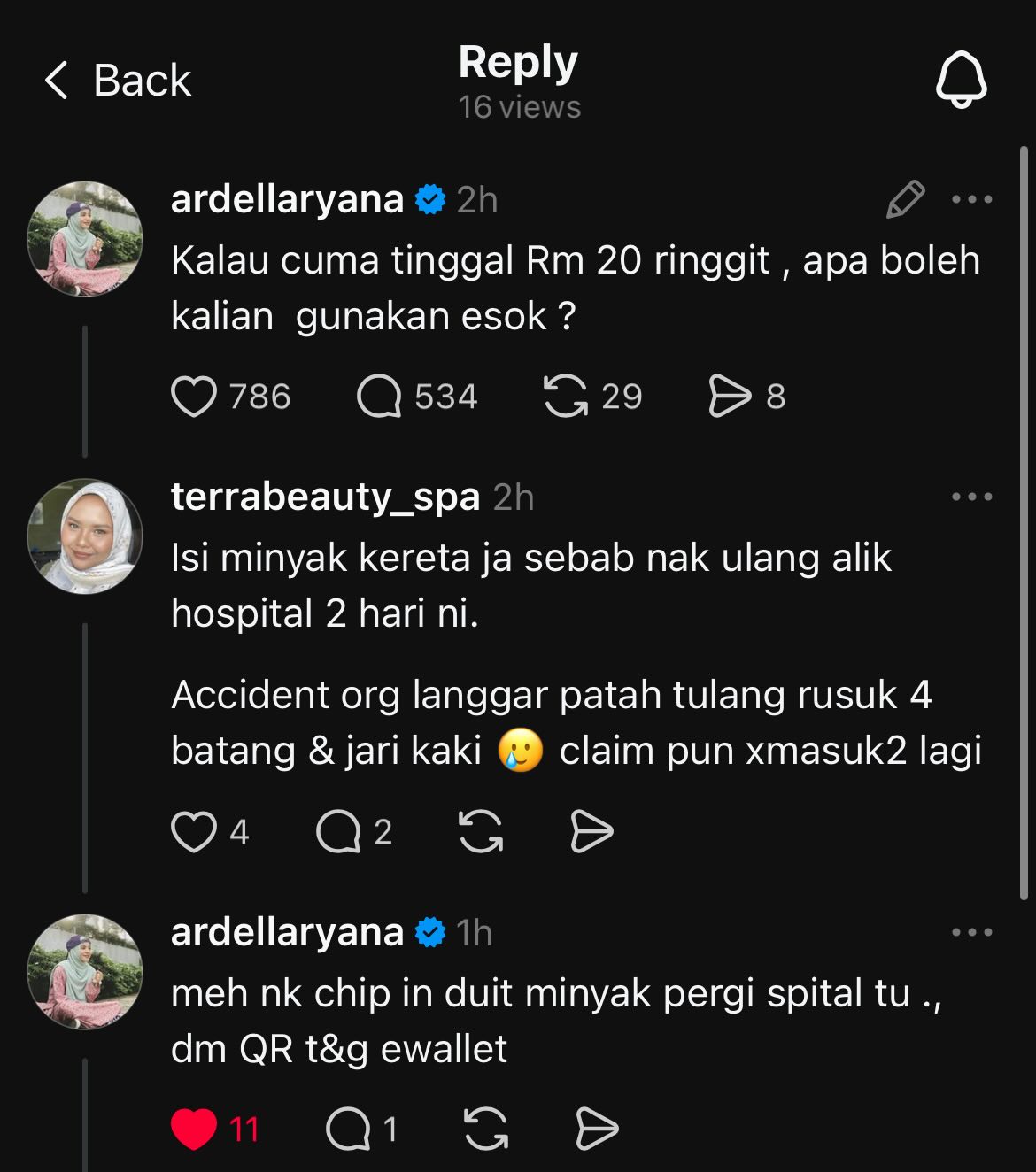 Ardell Aryana hulur RM50