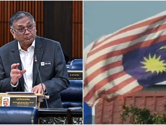 kes pasang bendera Malaysia terbalik