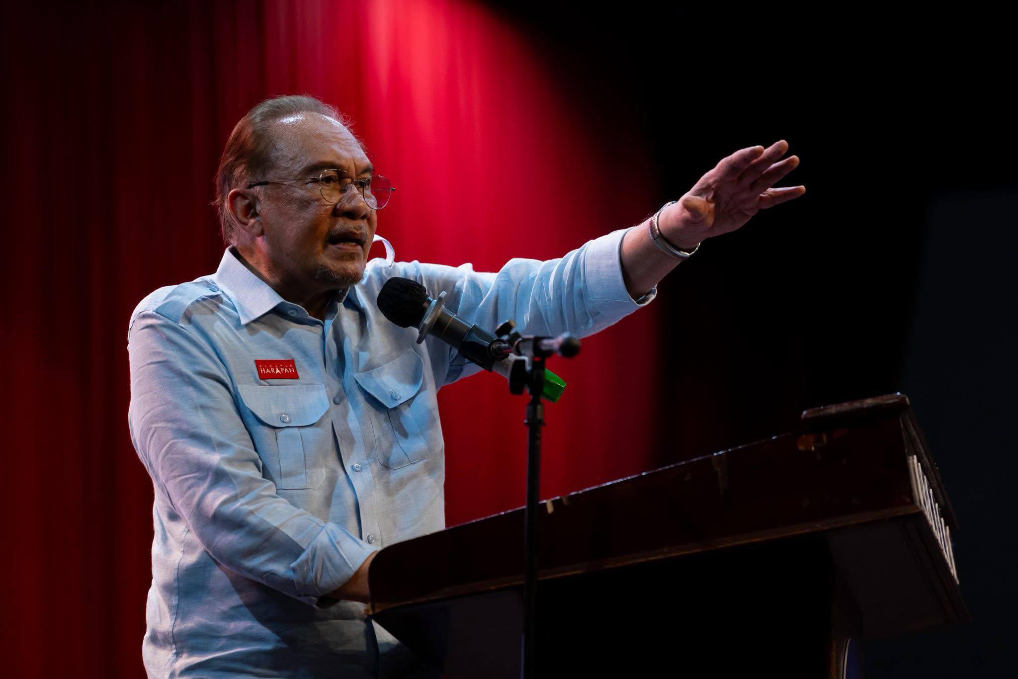 pm anwar Jangan mainkan sentimen negeri