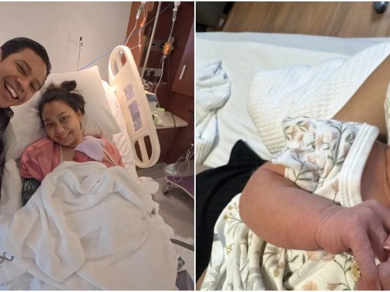 Noh Salleh & isteri timang anak perempuan