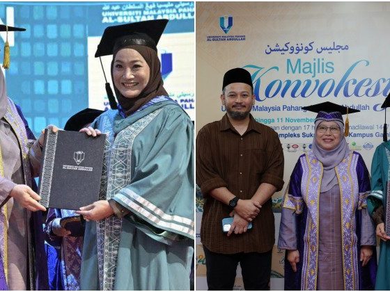 Yana Samsudin naik pentas terima master