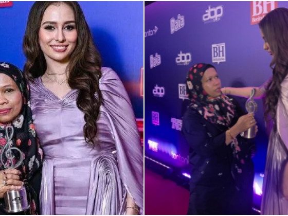 Anna Jobling & ibu berpelukan