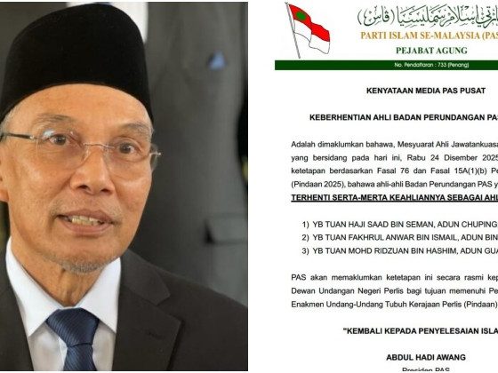 Tindakan pecat tiga ADUN bukti ketegasan PAS