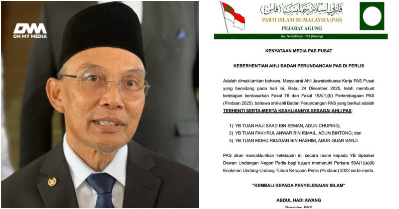 Tindakan pecat tiga ADUN bukti ketegasan PAS