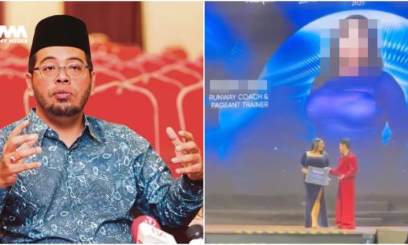 lelaki pakai gaun terbelah sampai paha