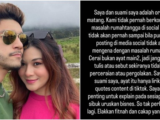 Risteena nafi rumah tangga bergolak