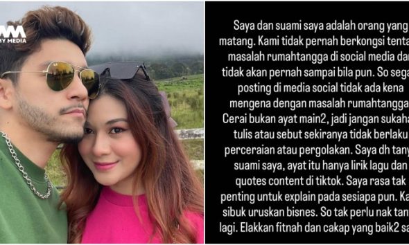 Risteena nafi rumah tangga bergolak