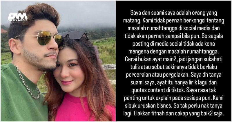 Risteena nafi rumah tangga bergolak