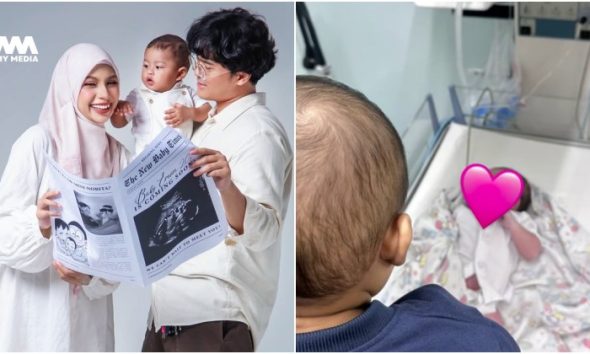 Syasya Rizal & suami timang anak kedua