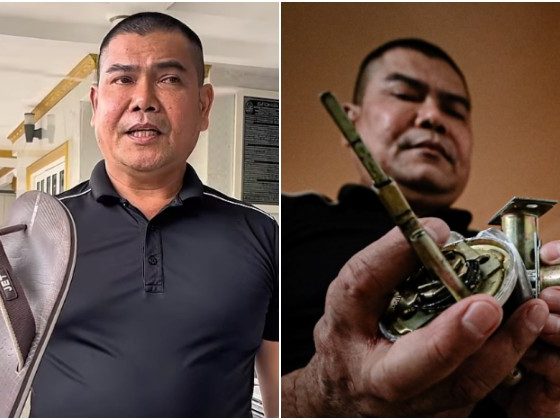 Jamal Yunos lelong selipar