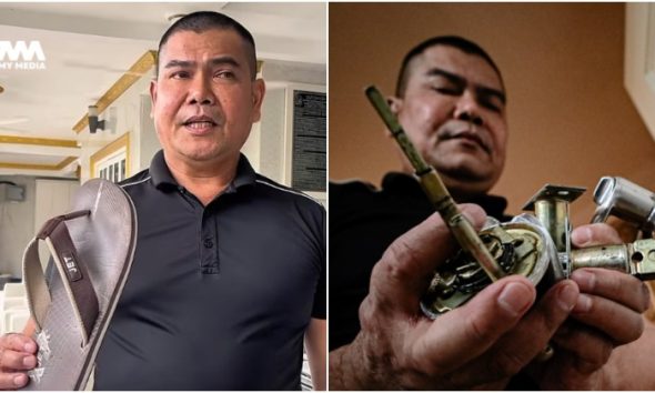 Jamal Yunos lelong selipar