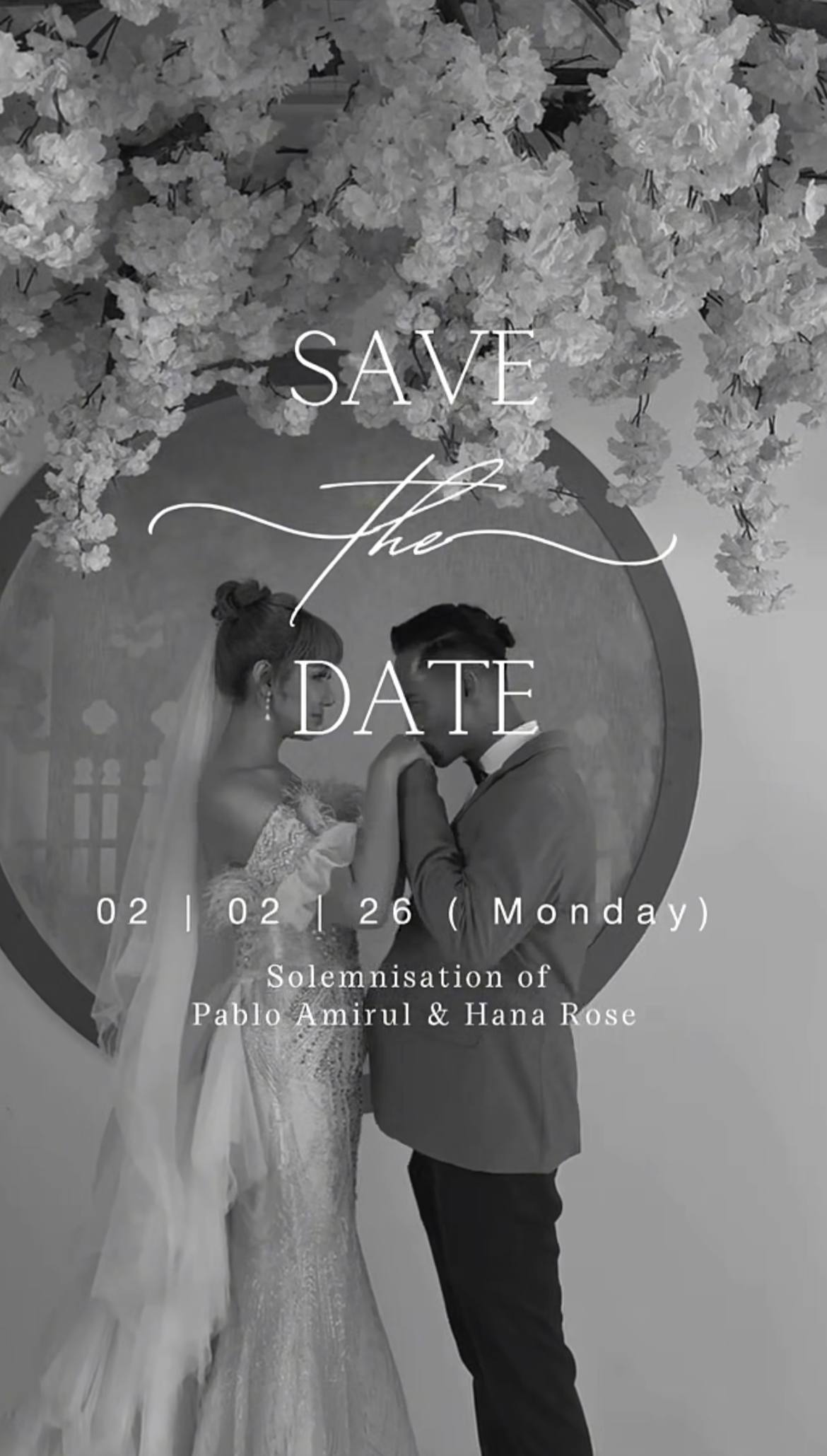 pablo amirul Tamatkan zaman bujang