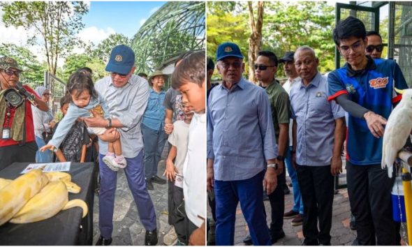 PM Anwar santuni pengunjung di Zoo