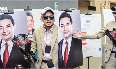 Caprice hadiah sejambak bunga buat Rafizi